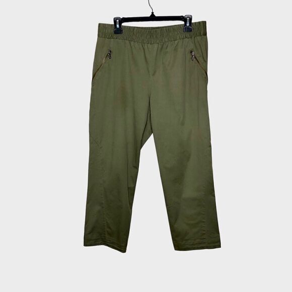 Marc By Marc Jacobs Pull on Pants Elastic Waistband Dusky Green Size Large - Picture 1 of 10
